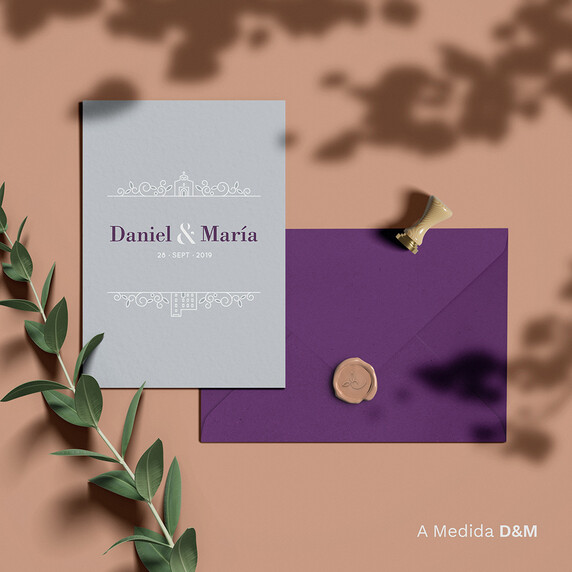 Invitación diseñada para María y Daniel 02