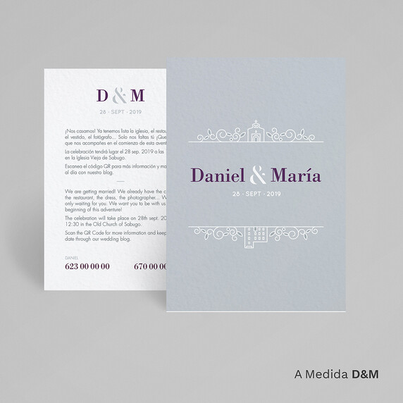 Invitación diseñada para María y Daniel 03